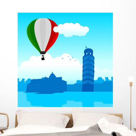 Illustration Pisa Skyline with