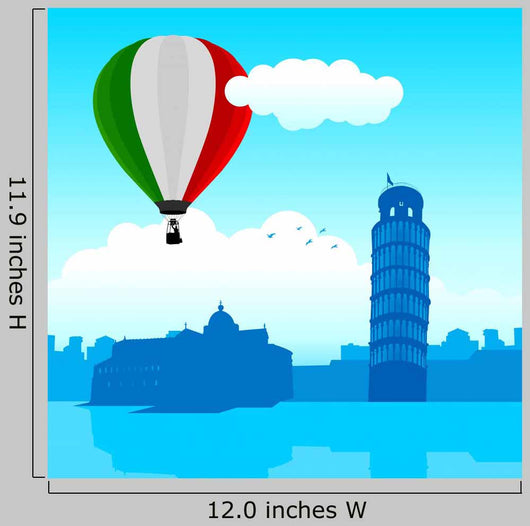 Illustration Pisa Skyline with