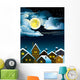 Night Houses and Moon