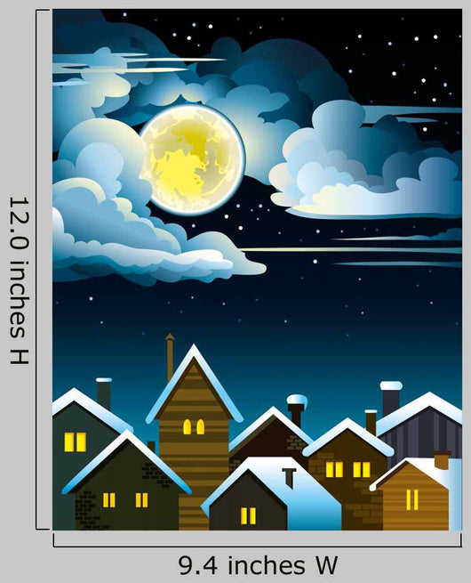 Night Houses and Moon