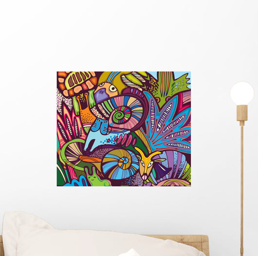 Plant of Elements and the Animal World Wall Mural