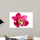 Purple Orchid Flower White Wall Decal