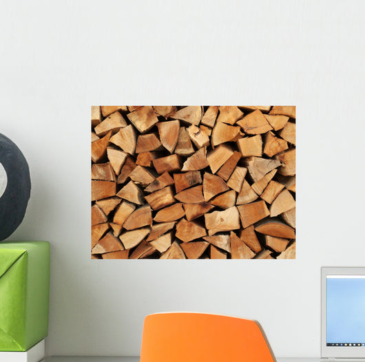 Wood as Firewood Stacked
