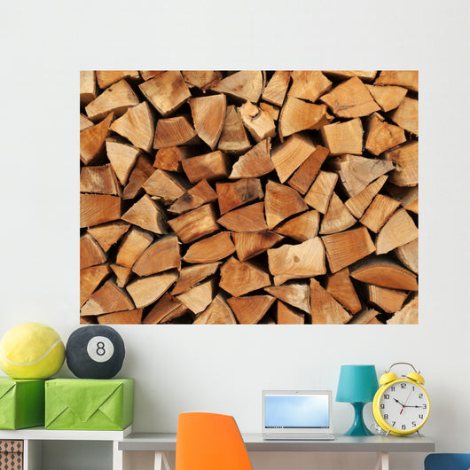 Wood as Firewood Stacked