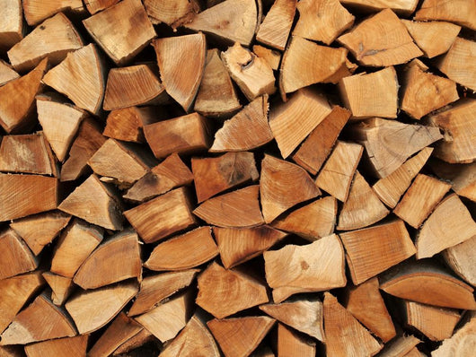 Wood as Firewood Stacked