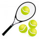 Tennis Racket and Balls