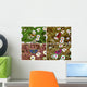 Butterfly Flowers Wall Mural