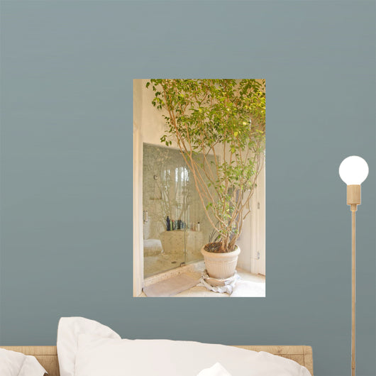 Tree Indoor Planter Bathroom Wall Mural