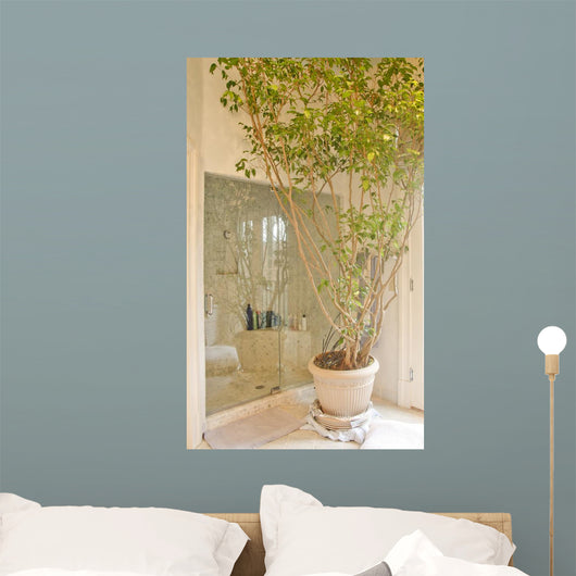 Tree Indoor Planter Bathroom Wall Mural