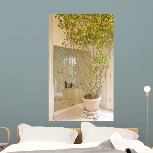 Tree Indoor Planter Bathroom Wall Mural