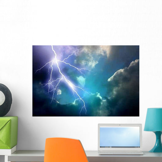 Lightning Dark Sky Wall Decal