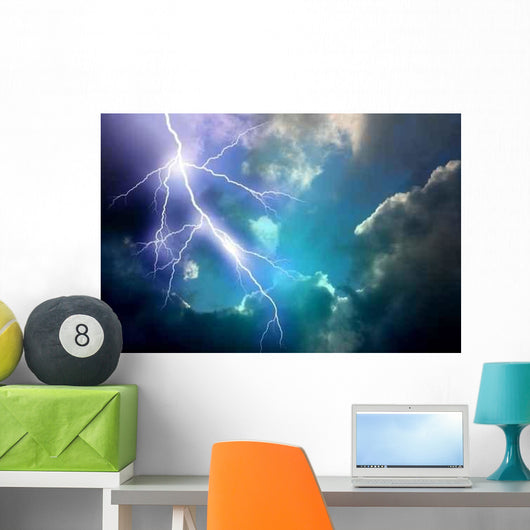 Lightning Dark Sky Wall Decal
