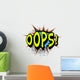 Oops. Comic book explosion. Wall Mural