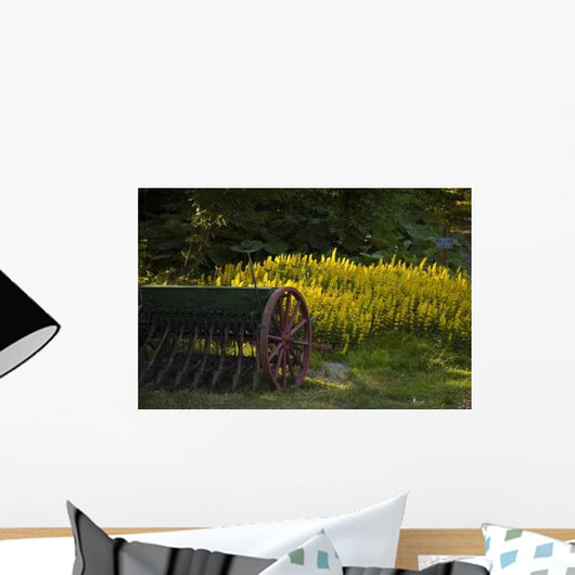 Antique Seeder Lawn Wall Decal