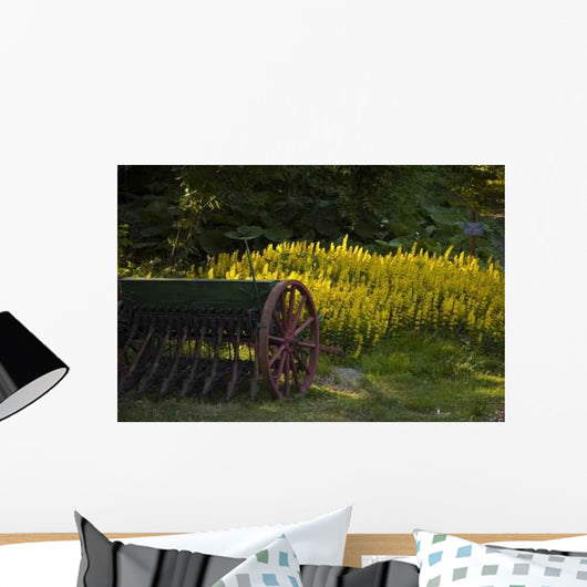 Antique Seeder Lawn Wall Decal