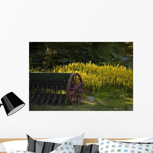 Antique Seeder Lawn Wall Decal
