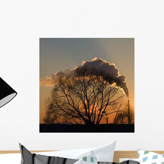 Smoke Sunset Wall Decal
