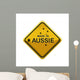 Made in Aussie yellow Australian road sign Wall Decal