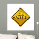 Made in Aussie yellow Australian road sign Wall Decal