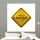 Made in Aussie yellow Australian road sign Wall Decal