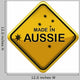 Made in Aussie yellow Australian road sign Wall Decal