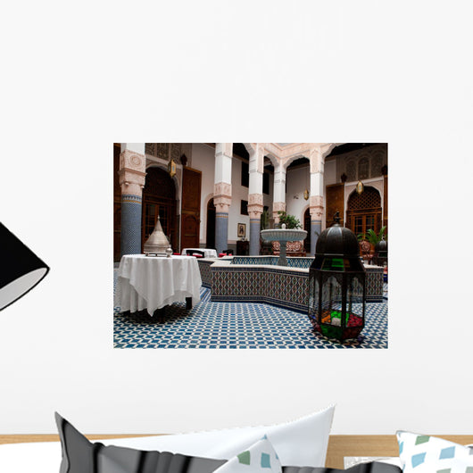 Riad Courtyard Fez Morocco