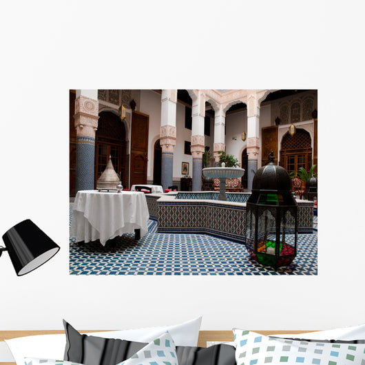 Riad Courtyard Fez Morocco