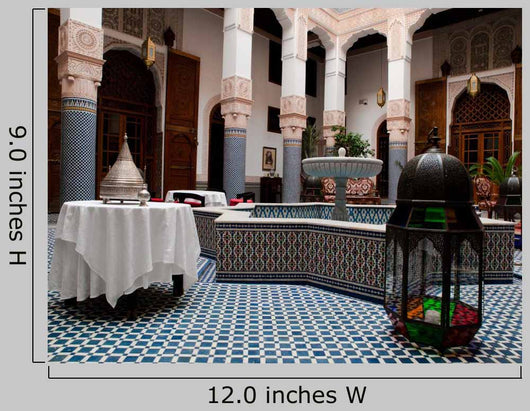 Riad Courtyard Fez Morocco