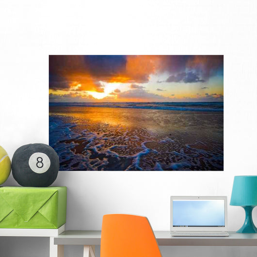 Beautiful Sunset Beach Wall Decal