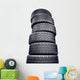 Wheel White Wall Decal
