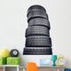 Wheel White Wall Decal