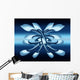 Unique Artistic Blue and Wall Mural