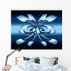 Unique Artistic Blue and Wall Mural