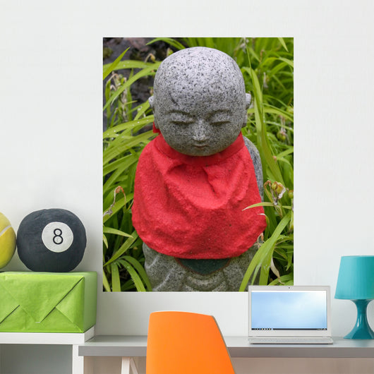 Little Buddha Statue Wall Mural