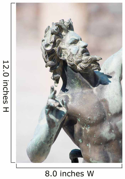 Satyr statue close-up from Pompeii, Italy Wall Mural