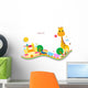 cute background,giraffe Wall Decal
