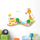 cute background,giraffe Wall Decal