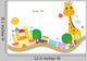 cute background,giraffe Wall Decal