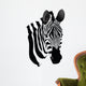 Zebra Head Wall Decal
