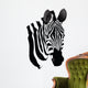 Zebra Head Wall Decal