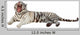 Lying White Tiger Over Wall Decal