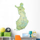 Island Map Finland with