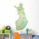 Island Map Finland with