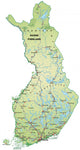 Island Map Finland with