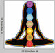 Yoga Meditation Chakra Wall Decal
