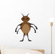 Angry brown bed bug Wall Decal