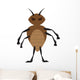 Angry brown bed bug Wall Decal