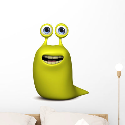 Worm shown on a wall