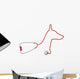 Dog-Shaped Stethoscope Wall Decal