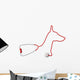 Dog-Shaped Stethoscope Wall Decal
